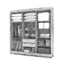 Ver imagem 4 de Guarda Roupa Elegance 6 Portas com Pes Imbuia Rustico - Vlr