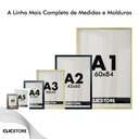 Ver imagem 6 de Kit 03 Moldura A3 30x42cm com Fundo para Quadros Diplomas Certificados Fotos Cor:tabaco