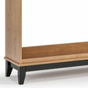 Ver imagem 2 de Aparador Sala 135cm e Cristaleira Storage Carvalho/Preto Z25 - Mpozenato