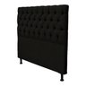 Kit Cabeceira com Baú Mirage Capitonê 140 cm Suede Preto - Biselo's Decor - 2
