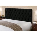 Ver imagem 4 de Kit Cabeceira com Baú Mirage Capitonê 140 cm Suede Preto - Biselo's Decor