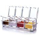 Ver imagem 1 de Porta Condimentos E Temperos Acrilico Lindo Crystal 4 Potes