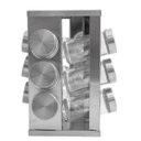 Ver imagem 1 de Porta Tempero 12 Potes Condimento Inox Vidro Giratório