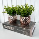 Ver imagem 3 de Kit Decoração 3 Peças Livro Porta Objetos e Dupla Vaso Rosê