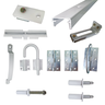 Kit Porta Camarão 0,60x2,10m Primer + Kit Ferragens Completo Branco - 319500558 + Ktc-306tb - 3