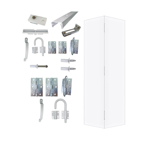 Kit Porta Camarão 0,60x2,10m Primer + Kit Ferragens Completo Branco - 319500558 + Ktc-306tb