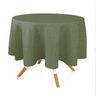 Toalha de Mesa Redonda para Buffet em Oxford Verde Musgo 3,10m - 2