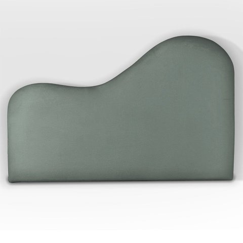 Cabeceira Orgânica 140cm Casal Painél para Cama Box Bouclé Serena