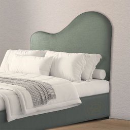 Cabeceira Orgânica 140cm Casal Painél para Cama Box Bouclé Serena - 2