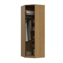 Ver imagem 3 de Guarda Roupa Modular 1 Porta Canto 45 Altezza Trend Belmax:freijó/titânio