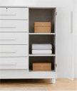 Ver imagem 6 de Cômoda Grande 5 Gavetas com Chave 1 Porta Repleta
