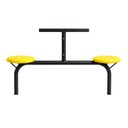 Ver imagem 7 de Mesa para Refeitório Fixa 4 Lugares MDP Branco de 25 mm - Assento Amarelo - 50303