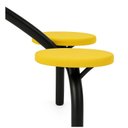 Ver mais imagens de Mesa para Refeitório Fixa 4 Lugares MDP Branco de 25 mm - Assento Amarelo - 50303