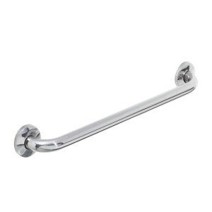 Alça de Apoio Banheiro Barra Reta Inox 40cm Cadeirante Idoso Deficiente Acessibilidade Kit 2