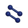 Par de Halteres Emborrachado para Musculação 1kg Azul - 1