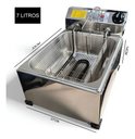 Ver imagem 6 de Fritadeira Elétrica a Óleo 7l Profissional + Escorredor:60/inox/220v