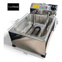 Ver imagem 6 de Fritadeira Elétrica a Óleo 7l Profissional + Escorredor:60/inox/220v