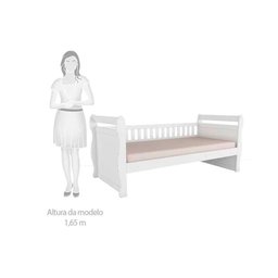 Cama de Babá Maria Branco - Peroba - 4