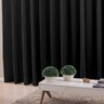 Cortina 4,00x2,30 Sala Quarto Cozinha Voil Forro Blackout: Preto - 3