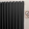 Cortina 4,00x2,30 Sala Quarto Cozinha Voil Forro Blackout: Preto - 2