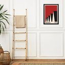 Ver imagem 1 de Quadro Bauhaus Red Vintage Poster - Factory Roofs 33x24cm:moldura Preta