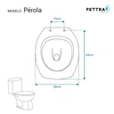Ver imagem 4 de Assento Sanitário Pérola Branco para Vaso Pettra