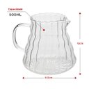 Ver imagem 2 de Cafeteira de Vidro com Jarra e Suporte Coador de Cafe 500ml