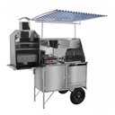 Ver imagem 1 de Carrinho Churrasco Cachorro Quente e Lanche Inox Toldo Cefaz