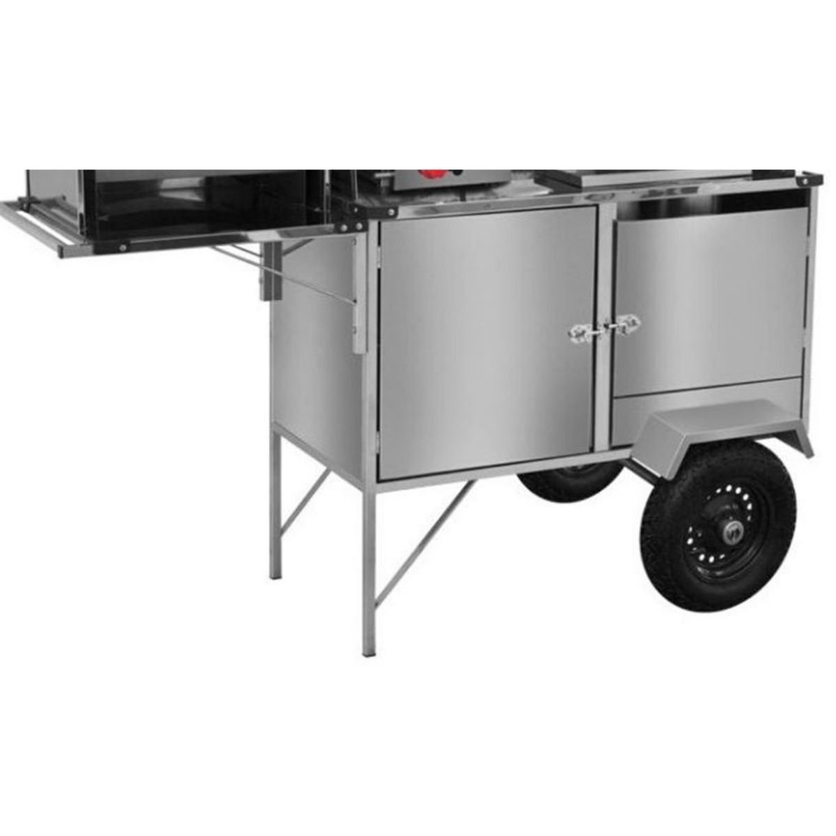 Carrinho Churrasco Cachorro Quente e Lanche Inox Toldo Cefaz - 5