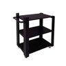 Carrinho Bar Adega Mesa Auxiliar De Apoio Churrasqueira Cozinha Sala Multiuso Preto - 4