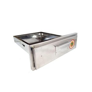 Gaveta Cinzeiro Chapa Inox Churrasqueira Alvenaria 37X25Cm