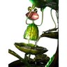 Fonte de Cascata com Água Decorativa Grande de Metal para Jardim Sapo com Coração e Coroa Dourada - 3