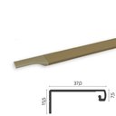 Ver imagem 1 de Perfil Puxador Alumínio Facetato RM-183 Barra 03 metros Champagne 1001 Rometal 01 barra