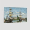 Ver imagem 1 de Quadro Claude Monet Ships Tela No Chassi 95X63Cm