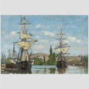 Ver imagem 2 de Quadro Claude Monet Ships Tela No Chassi 95X63Cm