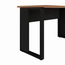 Ver imagem 5 de Mesa de Trabalho Industrial 150 cm X 60 cm Tampo Encorpado 25 mm F5 Office Cor:Nogal com Preto