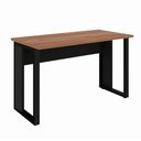 Ver imagem 2 de Mesa de Trabalho Industrial 150 cm X 60 cm Tampo Encorpado 25 mm F5 Office Cor:Nogal com Preto