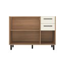 Ver imagem 4 de Balcão Gabinete para Pia 120 cm 3 Portas 2 Gavetas Granada Off White Casamia
