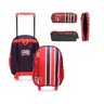 Mochila Infantil Escolar São Paulo De Rodinhas + Estojo Simples Spfc Listrado - Xeryus - 1