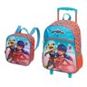 Kit Mochila Infantil Rodinha + Lancheira Miraculous LadyBug Pacific - Vermelho - 1