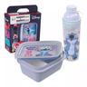 Kit Garrafa 660ml Marmita 850ml Hermética Stitch Plasútil - 4