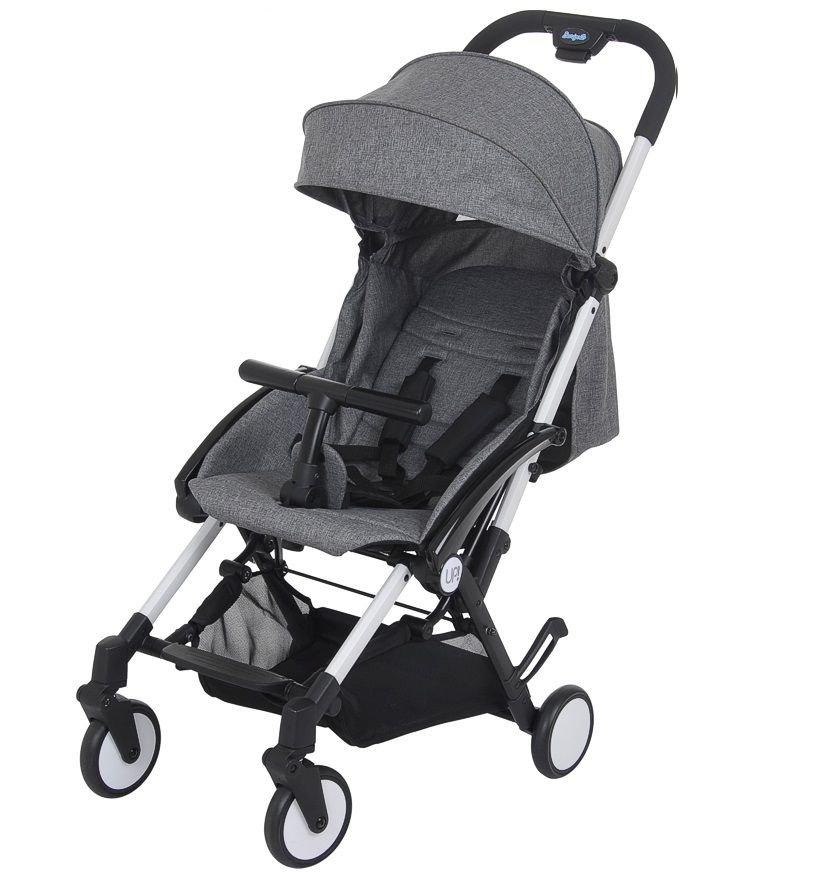 Carrinho de Bebê Up Gray (Cinza - Leve e Compacto) - Burigotto