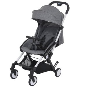 Carrinho de Bebê Up Gray (Cinza - Leve e Compacto) - Burigotto