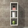 Nicho Decorativo Minimalista Funcional Mdf Banheiro Branco - 2