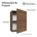 Ver imagem 3 de Armário Aéreo 50cm 1 Porta Rustic Glamy Madesa