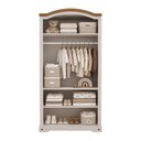 Ver mais imagens de Conjunto Quarto de Bebê Compacto 4 Peças com Berço Cômoda e Guarda-Roupa MDF Bege Retrô Smile