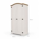 Ver imagem 5 de Conjunto Quarto de Bebê Compacto 4 Peças com Berço Cômoda e Guarda-Roupa MDF Bege Retrô Smile