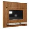 Painel Ripado Modular para Tv até 75 Polegadas 1 Nicho 1 Prateleira 2 Portas - 6