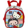 Mochila Escolar De Rodinha Mônica Hello Kitty BFF + Lancheira + Estojo - Rosa - 6