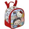 Mochila Escolar De Rodinha Mônica Hello Kitty BFF + Lancheira + Estojo - Rosa - 7